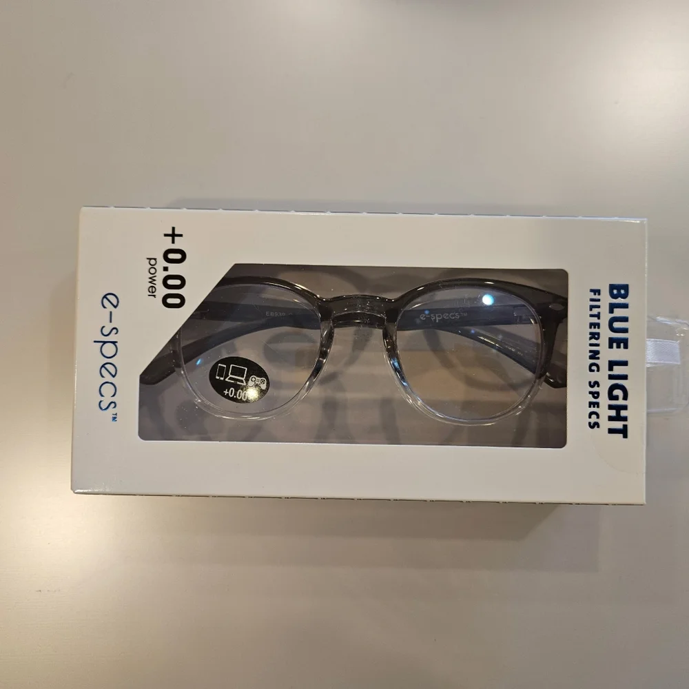 E-specs Gray Filtering Specs Gaming Computer Glasses New